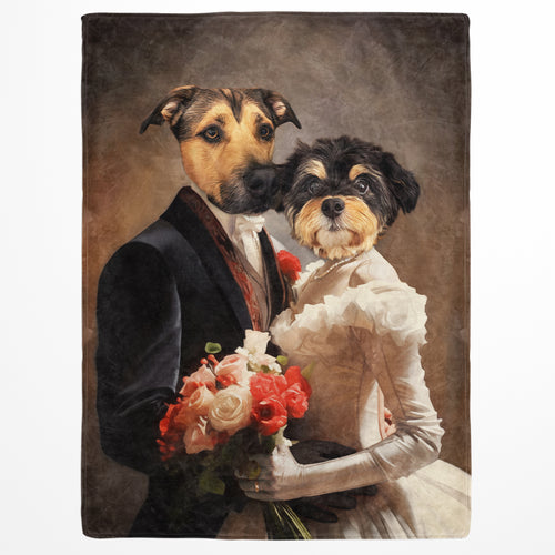 The Bride and Groom - Custom Pet Blanket