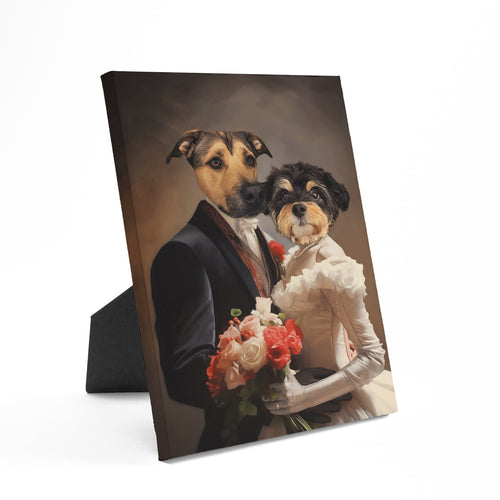 The Bride and Groom - Custom Standing Canvas
