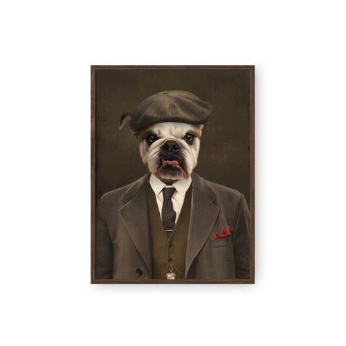 Crown and Paw - Poster The British Gangster - Custom Pet Poster 8.3" x 11.7" / Walnut