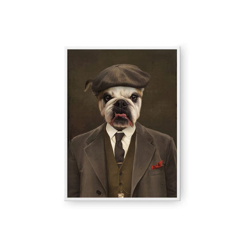 Crown and Paw - Poster The British Gangster - Custom Pet Poster 8.3" x 11.7" / White