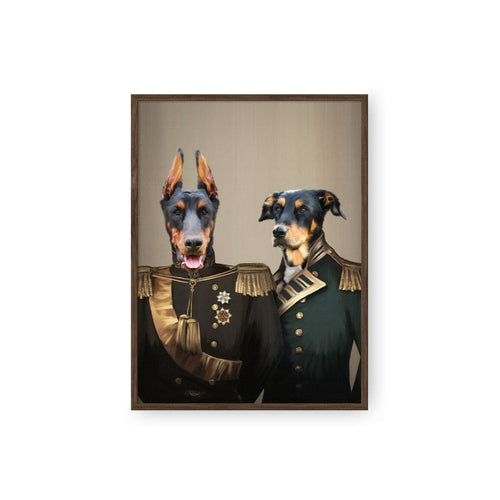 Crown and Paw - Poster The Brothers in Arms - Custom Pet Poster 8.3" x 11.7" / Walnut