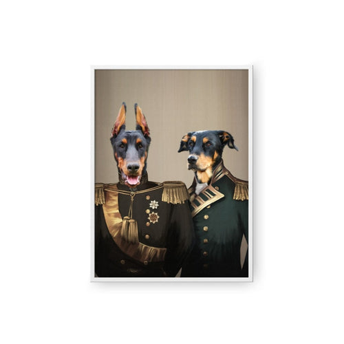 Crown and Paw - Poster The Brothers in Arms - Custom Pet Poster 8.3" x 11.7" / White