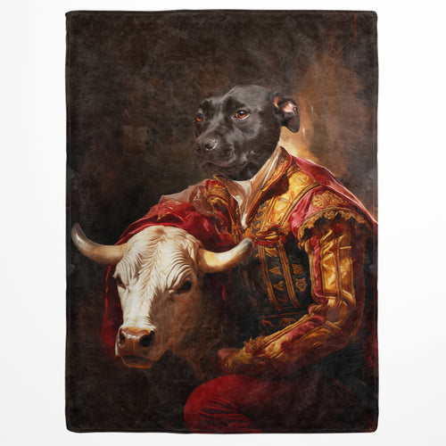 The Bull Fighter - Custom Pet Blanket