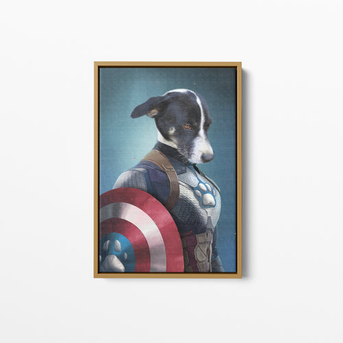 Captain Pawmerica - Custom Pet Canvas