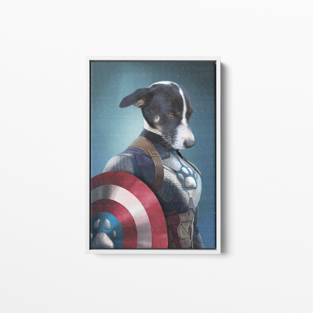 Captain Pawmerica - Custom Pet Canvas