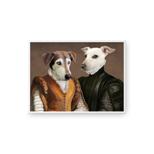 Crown and Paw - Poster The Classy Couple - Custom Pet Poster 8.3" x 11.7" / White