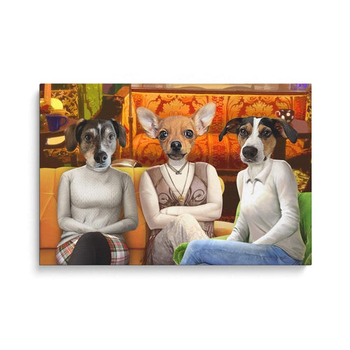 Crown and Paw - Canvas Coffee House Girls - Custom Pet Canvas