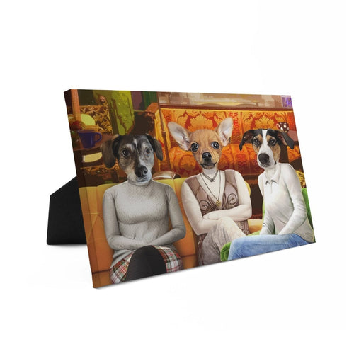 Crown and Paw - Standing Canvas Coffee House Girls - Custom Standing Canvas