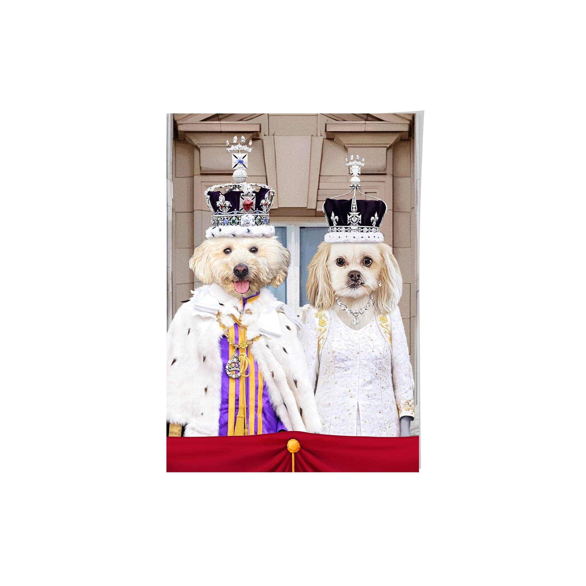 The Coronation Couple - Custom Pet Poster