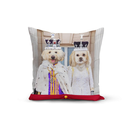 Crown and Paw - Throw Pillow The Coronation Couple - Custom Throw Pillow