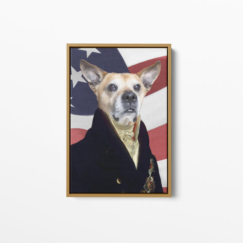 The Count - USA Flag Edition - Custom Pet Canvas