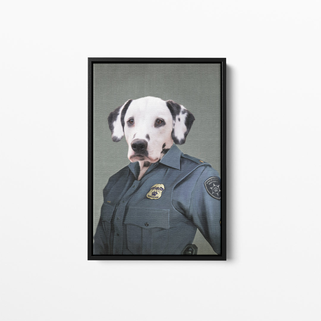 Police Officer (Female) - Custom Pet Canvas
