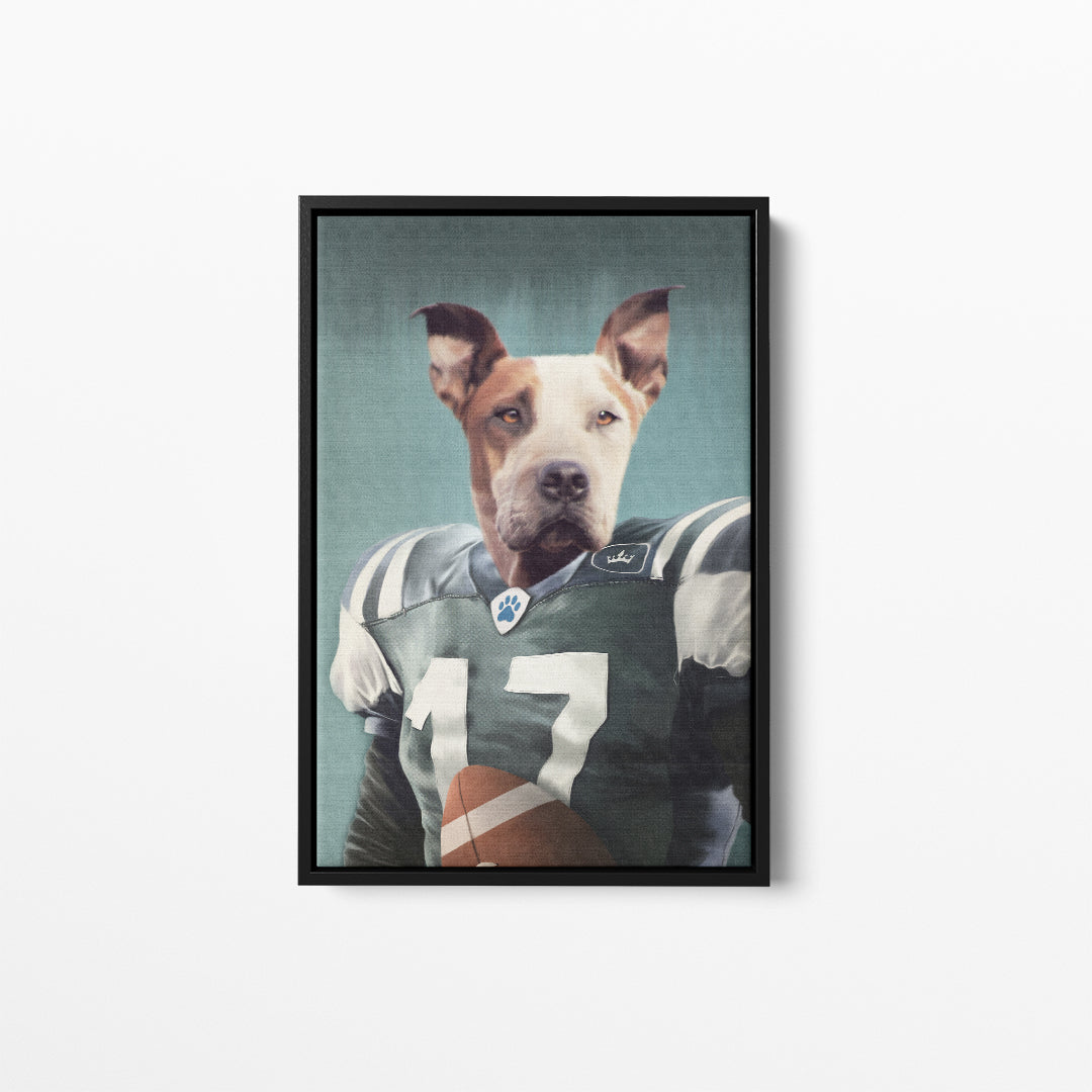 The Football Player - Custom Pet Canvas