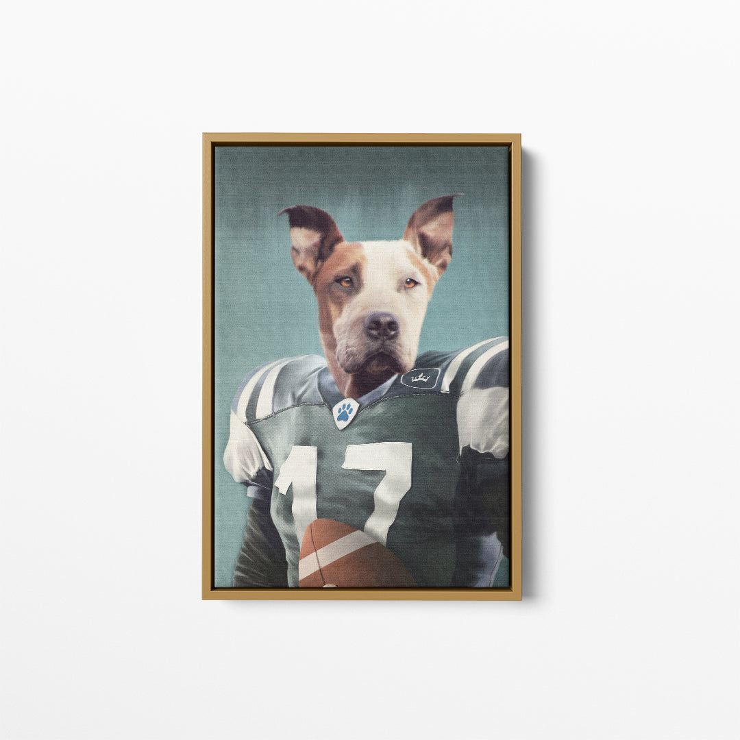 The Football Player - Custom Pet Canvas