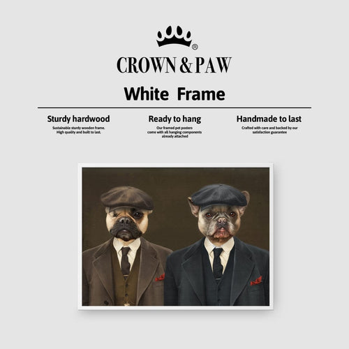 Crown and Paw - Poster The Gangster Brothers - Custom Pet Poster