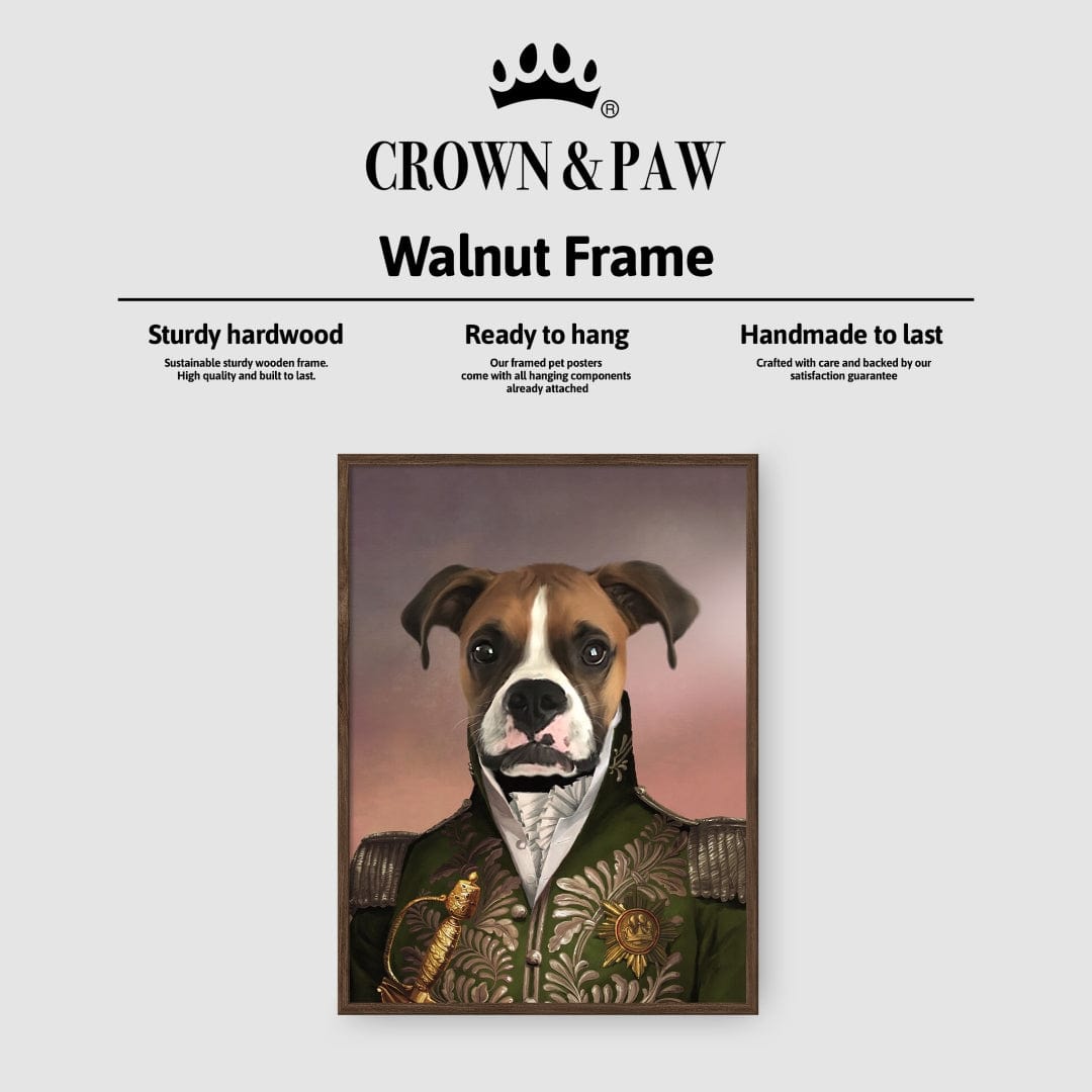 Crown and Paw - Poster The Green General - Custom Pet Poster