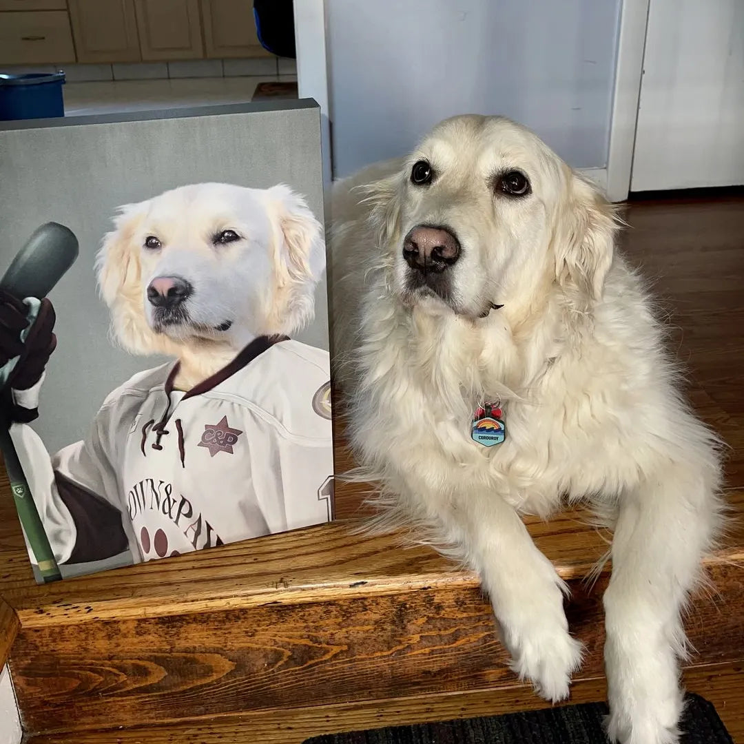 The Ice Hockey Player - Custom Pet Canvas