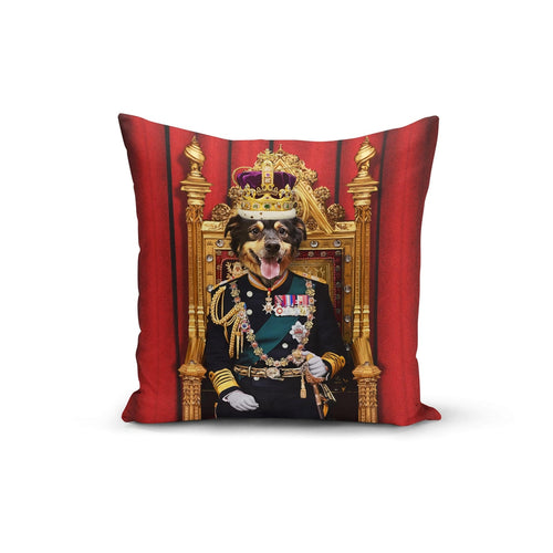 Crown and Paw - Throw Pillow The King - Custom Throw Pillow