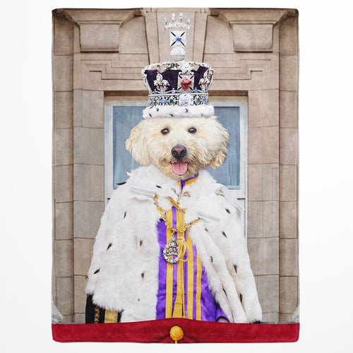 Crown and Paw - Blanket King's Coronation - Custom Pet Blanket
