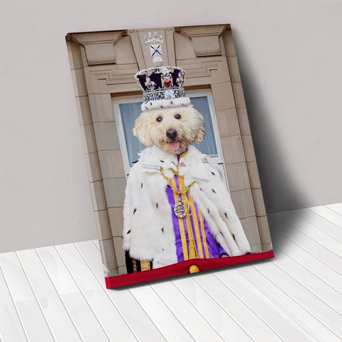 Crown and Paw - Canvas King's Coronation - Custom Pet Canvas