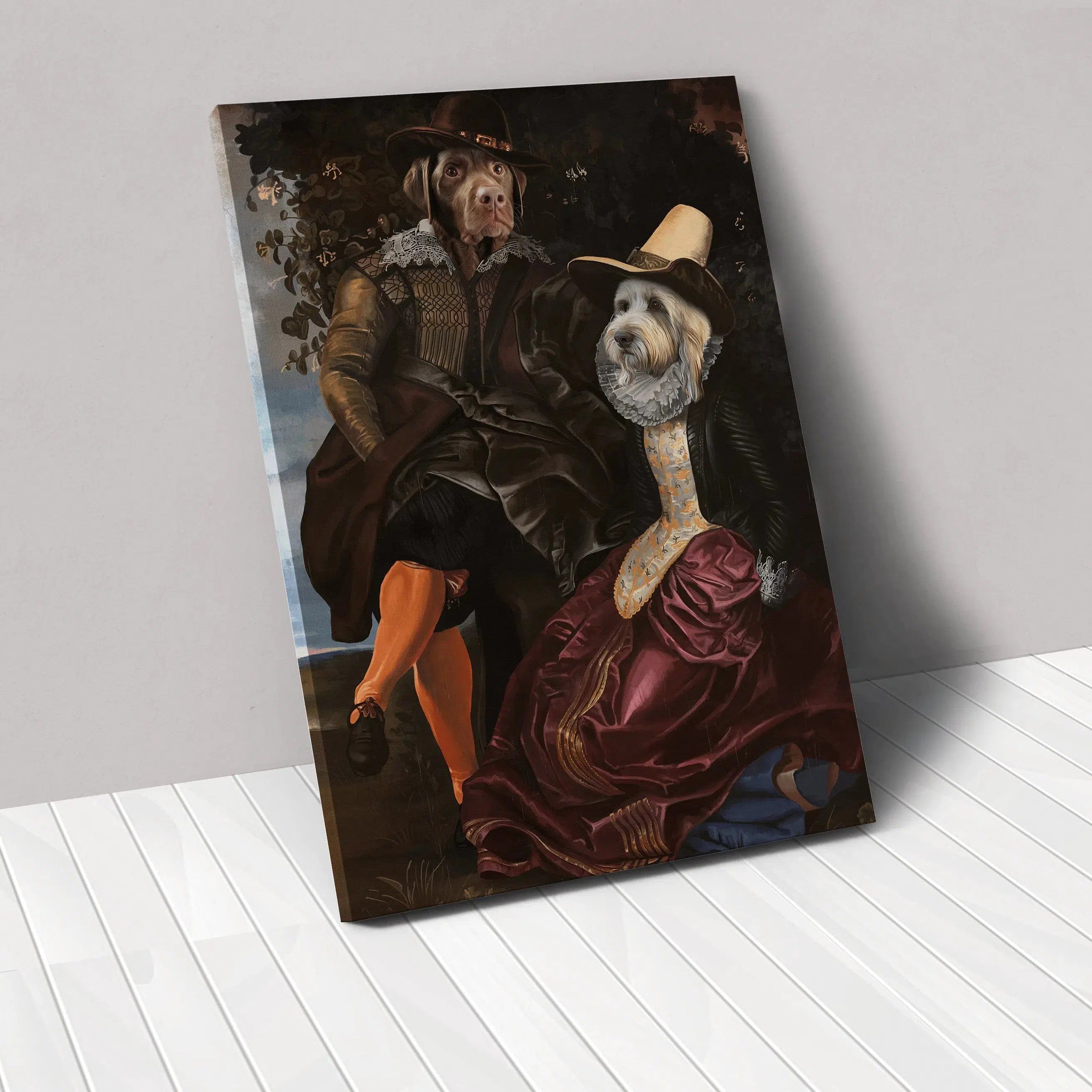 Crown and Paw - Canvas The Lovers - Custom Pet Canvas