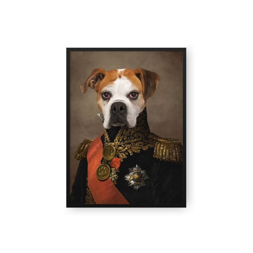 Crown and Paw - Poster The Major - Custom Pet Poster 8.3" x 11.7" / Black
