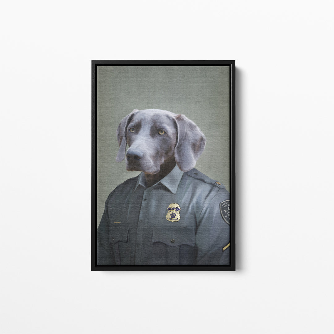 Police Officer (Male) - Custom Pet Canvas