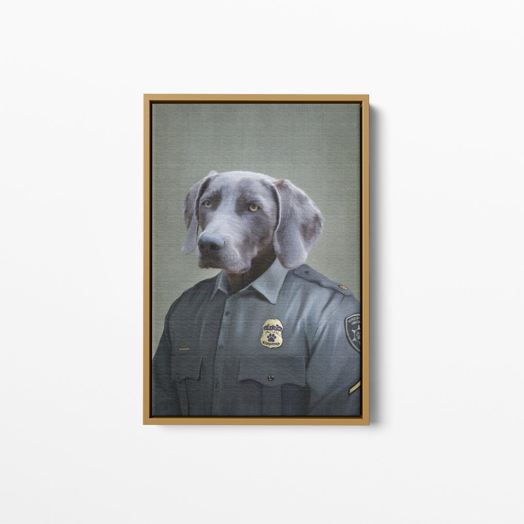 Police Officer (Male) - Custom Pet Canvas