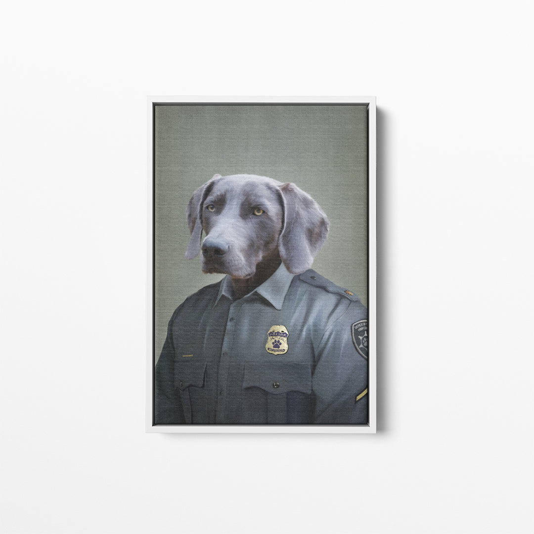 Police Officer (Male) - Custom Pet Canvas