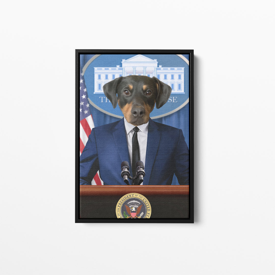 The Pawresident - Custom Pet Canvas