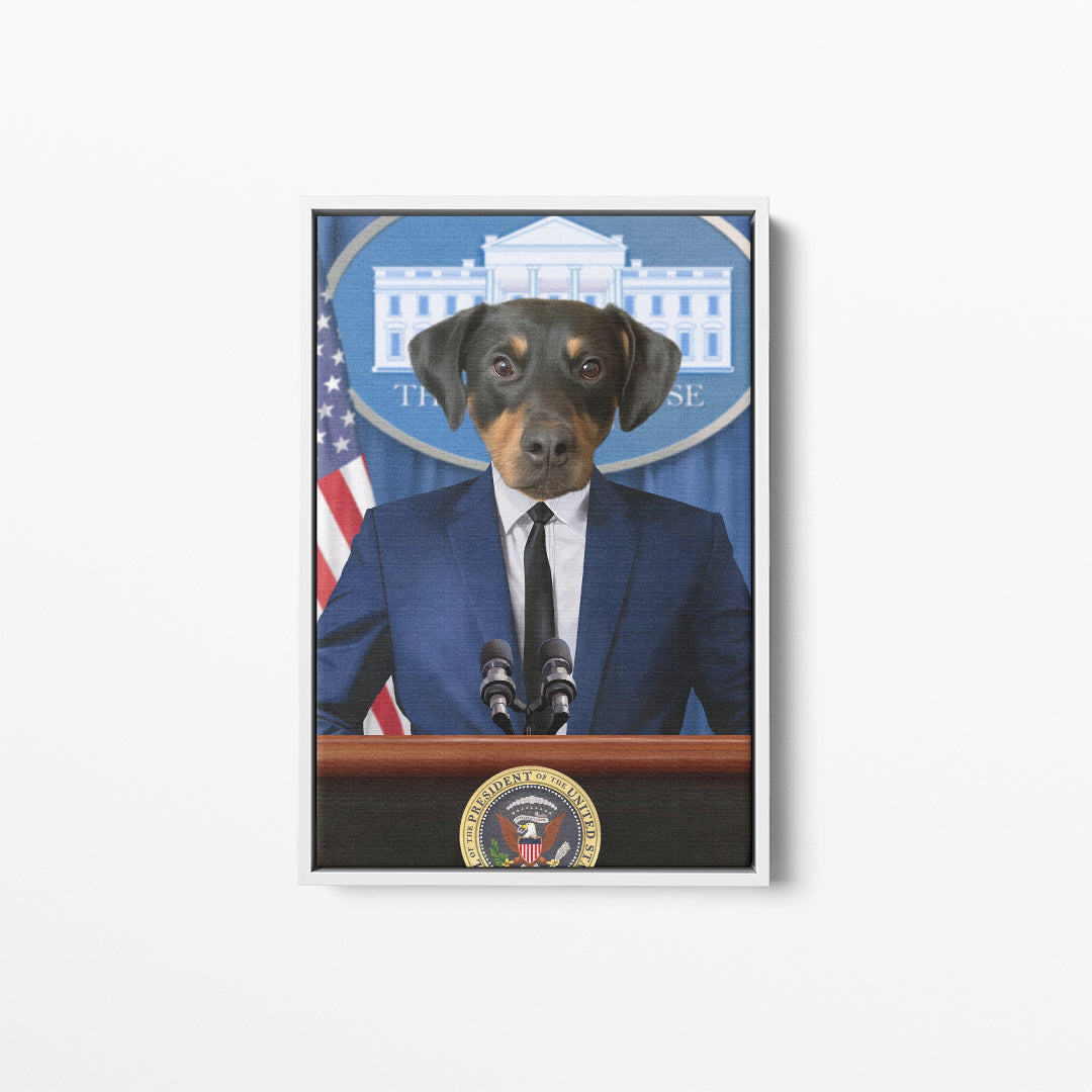 The Pawresident - Custom Pet Canvas