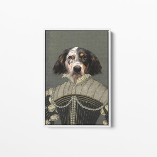 The Pearled Lady - Custom Pet Canvas