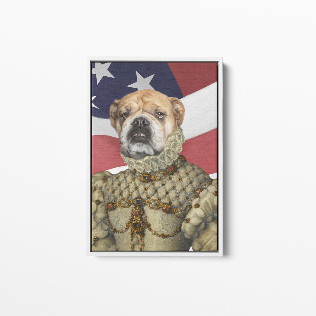 The Princess - USA Flag Edition - Custom Pet Canvas