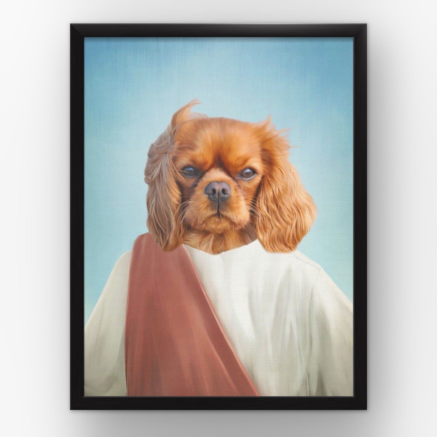 The Prophet custom pet poster in a black frame