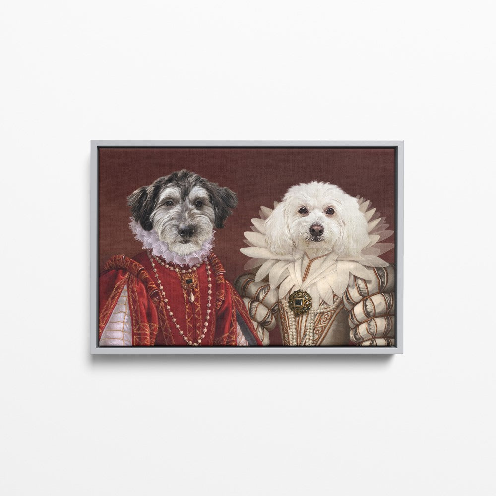 The Queen and Queen of Roses - Custom Pet Canvas