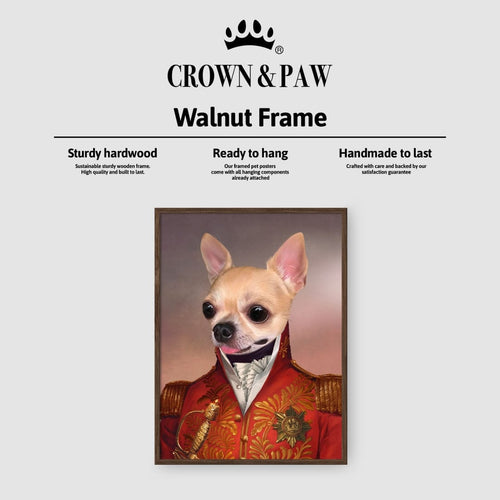 Crown and Paw - Poster The Red General - Custom Pet Poster