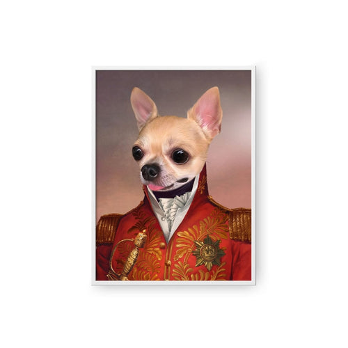 Crown and Paw - Poster The Red General - Custom Pet Poster 8.3" x 11.7" / White