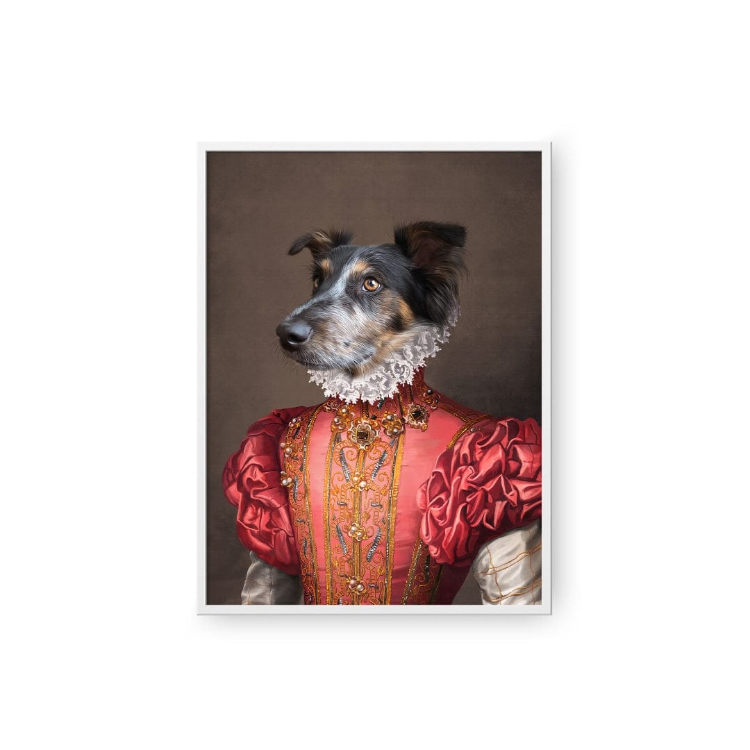 Crown and Paw - Poster The Red Rose - Custom Pet Poster 8.3" x 11.7" / White