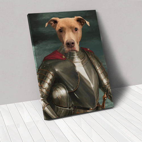 Crown and Paw - Canvas The Royal Knight - Custom Pet Canvas