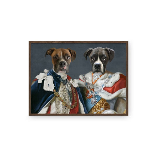 Crown and Paw - Poster The Rulers - Custom Pet Poster 8.3" x 11.7" / Walnut