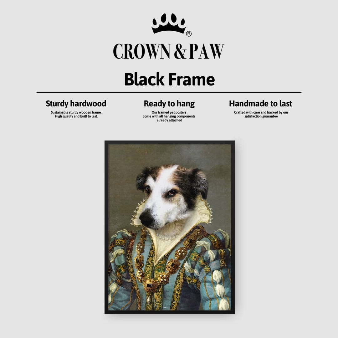 Crown and Paw - Poster The Sapphire Queen - Custom Pet Poster