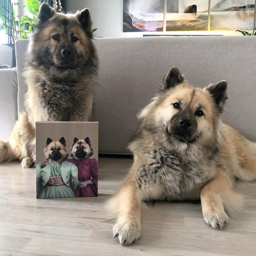 Crown and Paw - Canvas The Sisters - Custom Pet Canvas