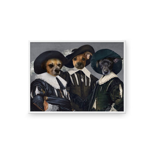 Crown and Paw - Poster The Three Musketeers - Custom Pet Poster 8.3" x 11.7" / White