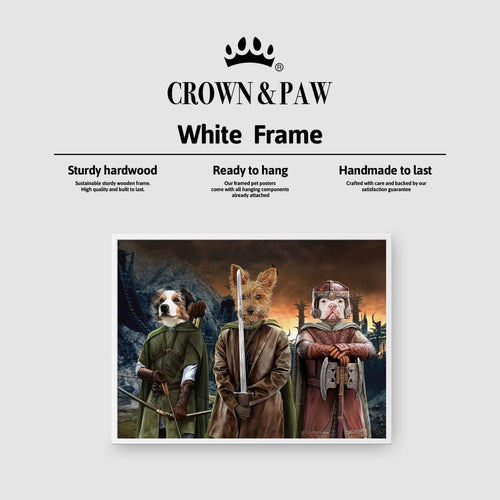 Crown and Paw - Poster The Three Pawtectors - Custom Pet Poster