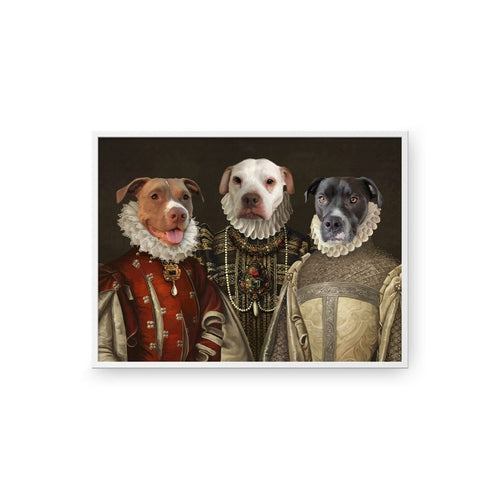 Crown and Paw - Poster The Three Queens - Custom Pet Poster 8.3" x 11.7" / White
