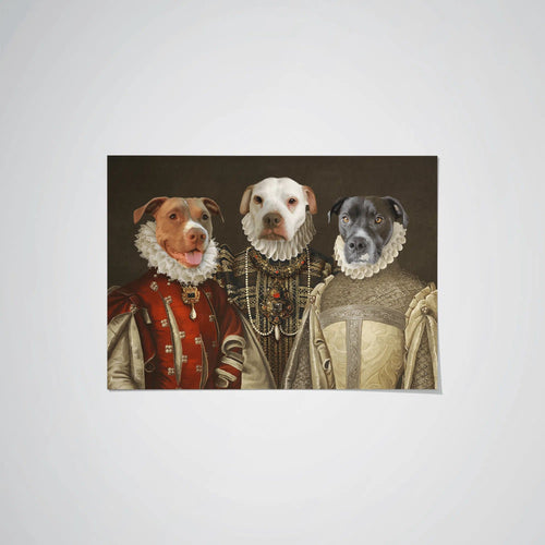 Crown and Paw - Poster The Three Queens - Custom Pet Poster 8.3" x 11.7" / Unframed