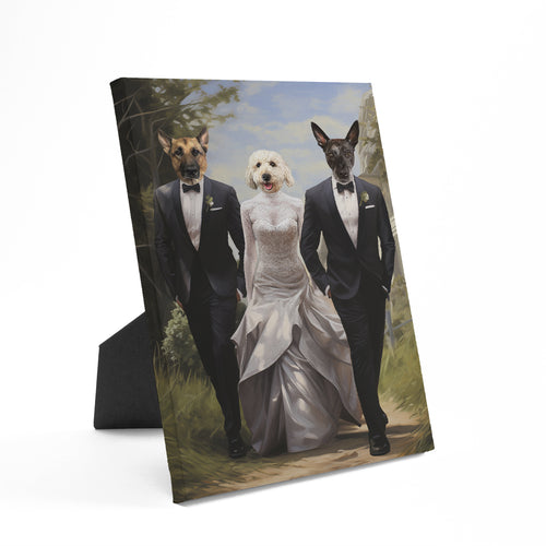 The Wedding - Custom Standing Canvas