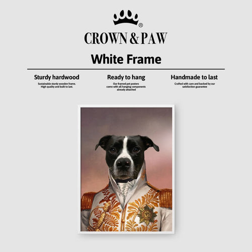 Crown and Paw - Poster The White General - Custom Pet Poster