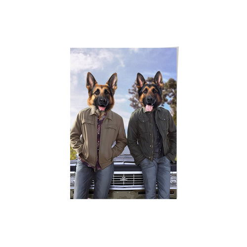 Crown and Paw - Poster The Winchesters - Custom Pet Poster
