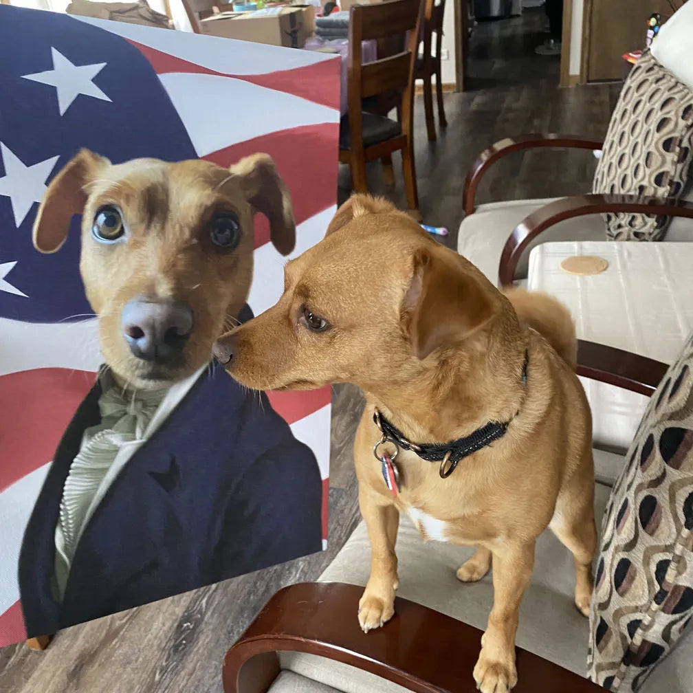 The Ambassador - USA Flag Edition - Custom Pet Canvas